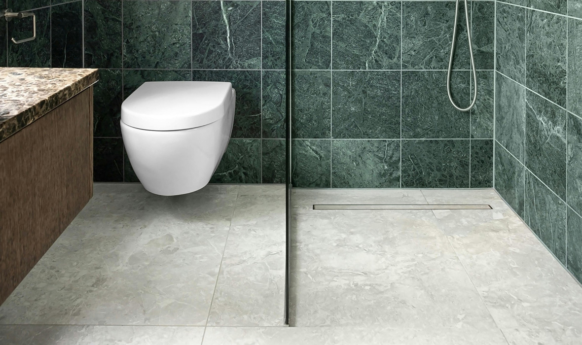 JACKOBOARD® Aqua Reno Line : le receveur extra-plat pour douches de plain-pied, pensé pour la rénovation comme le neuf