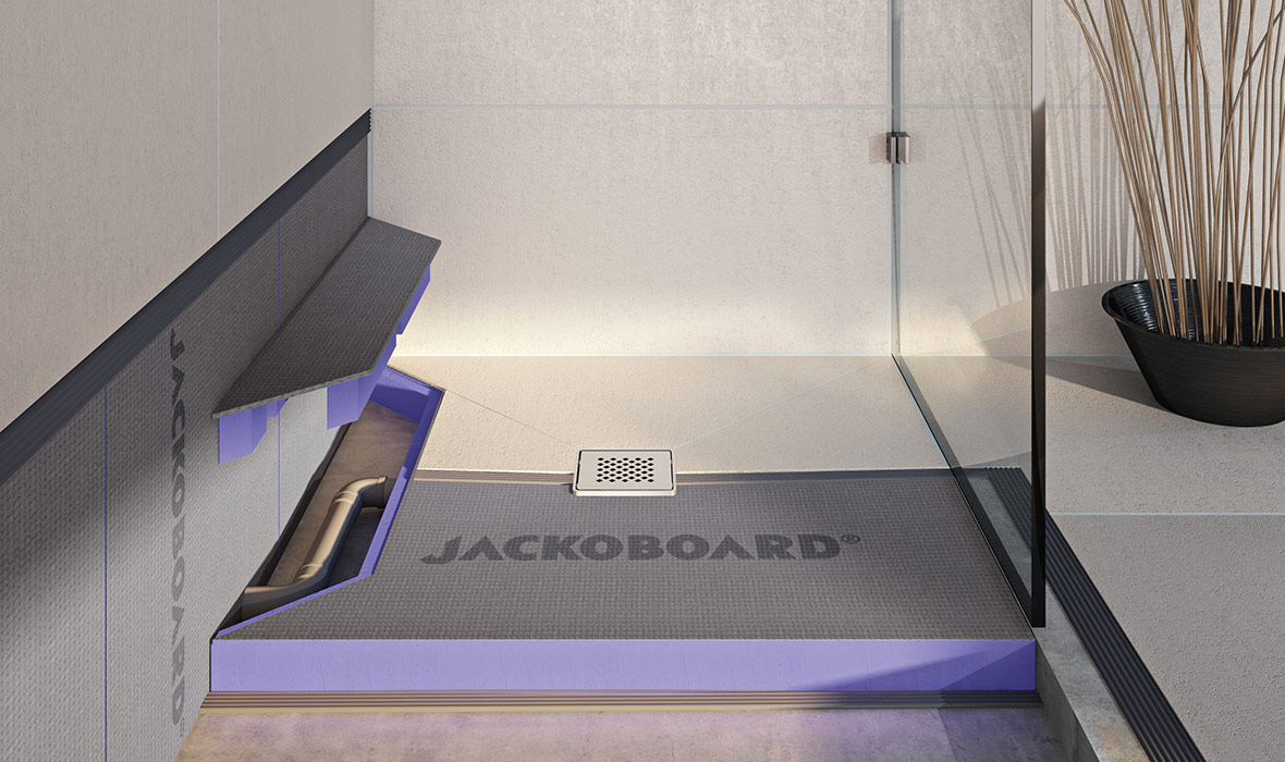 Receveur JACKOBOARD® Aqua Reno : rapidement posé