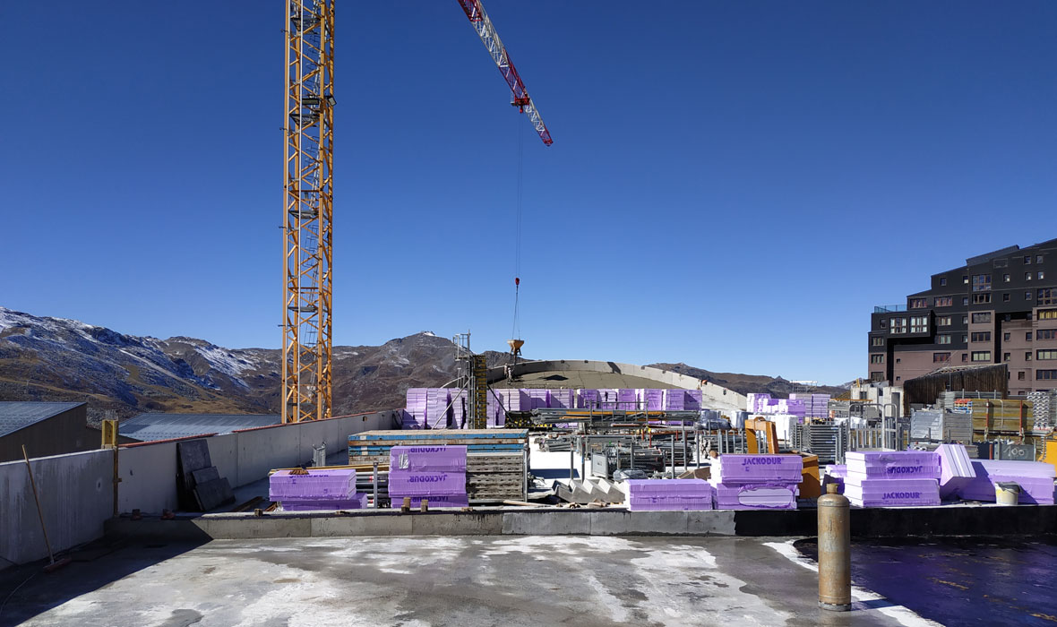 Centre sportif de Val Thorens - L’isolation inversée JACKODUR® deviendra (aussi) une piste de ski !