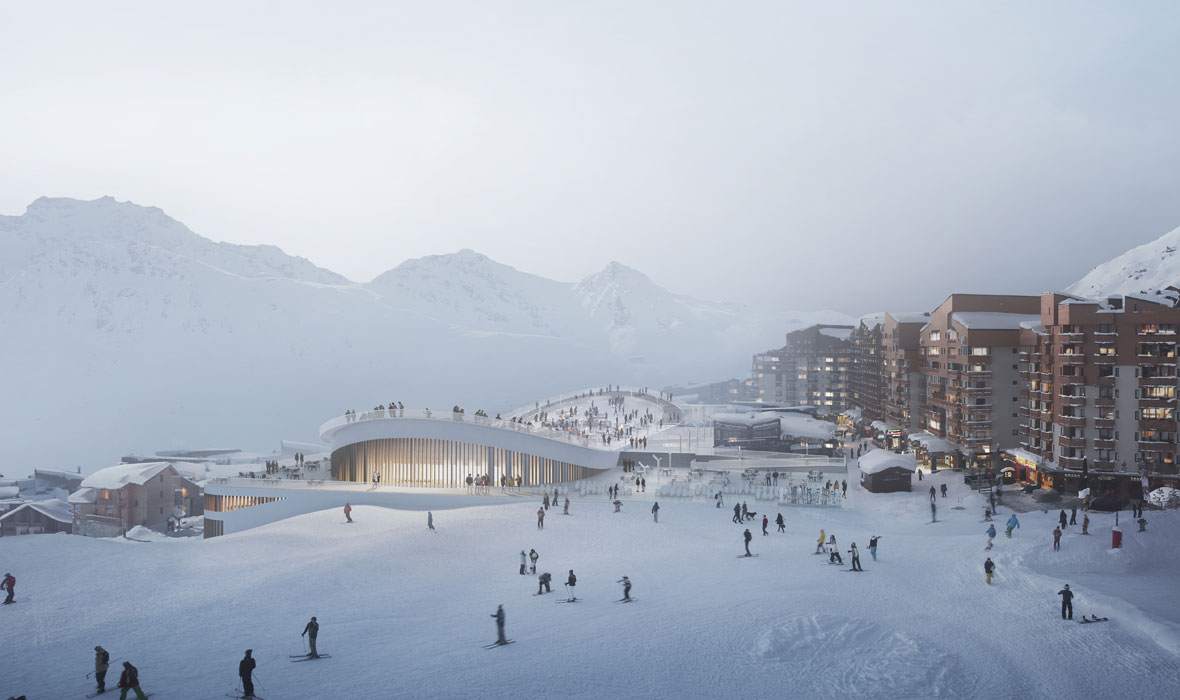 Sportcentrum Val Thorens - JACKODUR® voor omkeerdakisolatie wordt (ook) een skipiste!