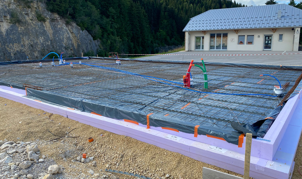 Un radier à forte inertie :  La solution confort des constructions à ossature bois