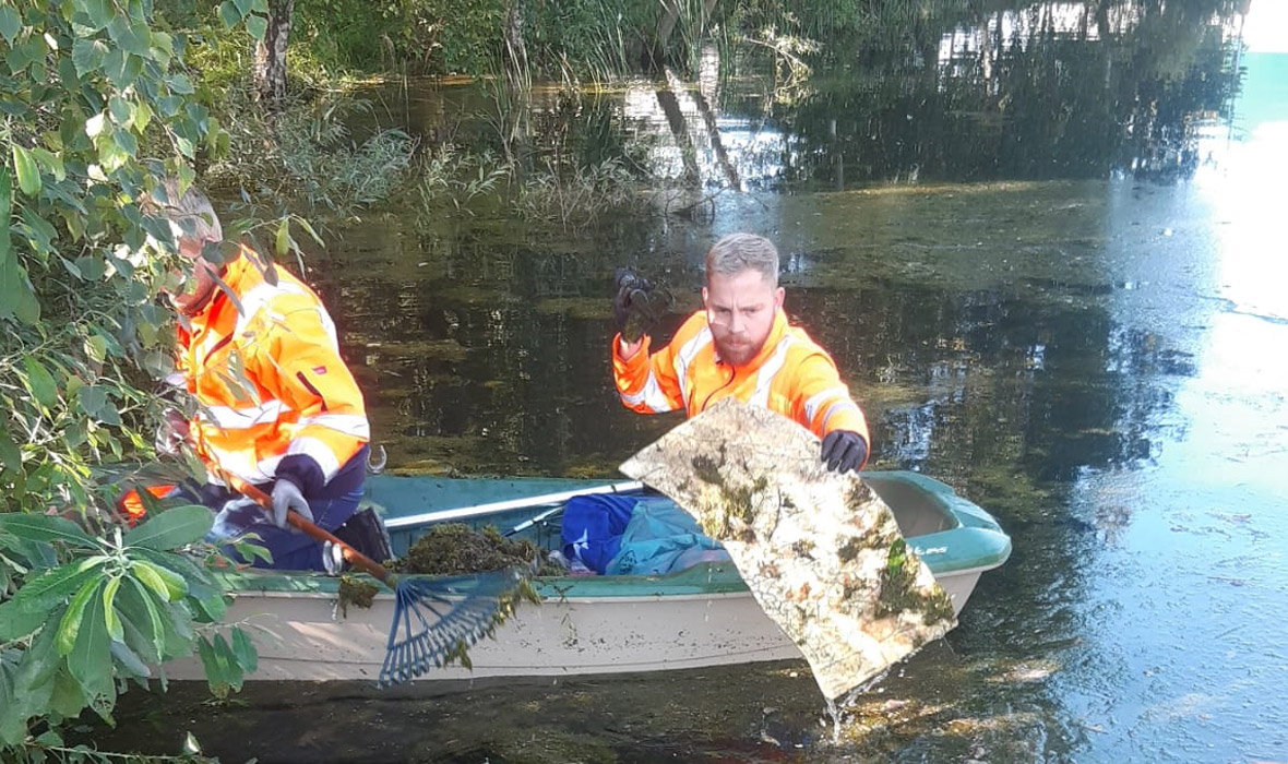 Wij ruimen op!  Teams van JACKON by BEWI nemen deel aan World Cleanup Day