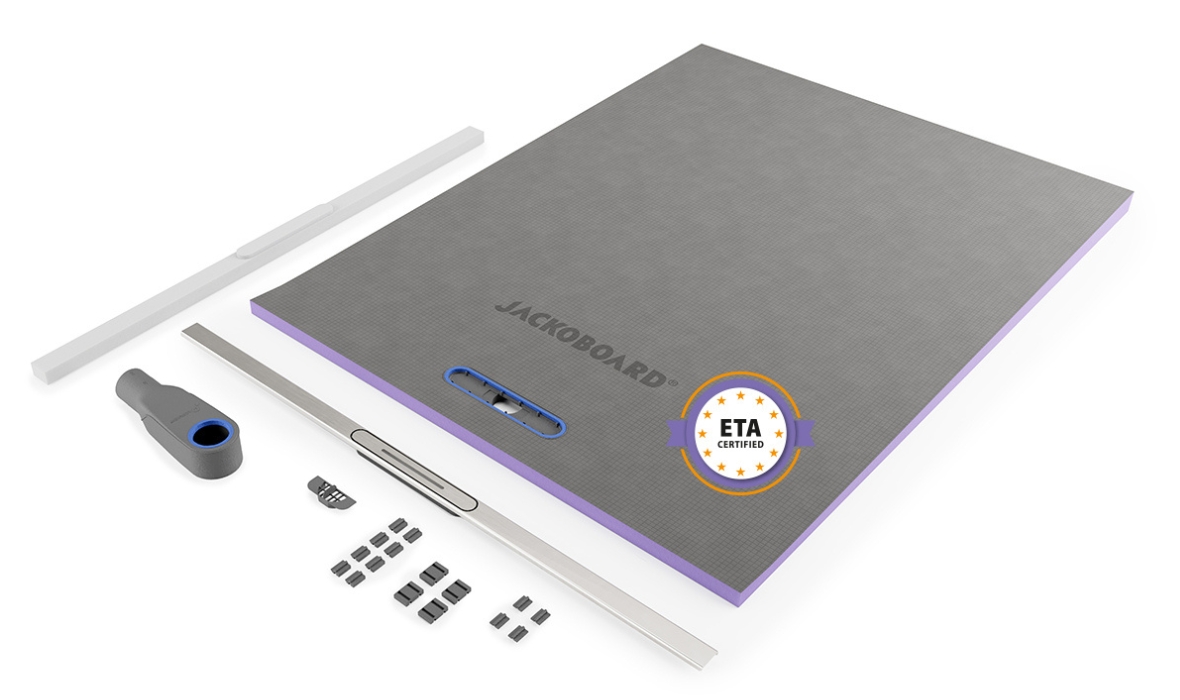 JACKOBOARD® Aqua Color&Cut : le duo receveur + rigole qui allie design, flexibilité et pose sur-mesure